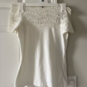 H&M off shoulder lace top